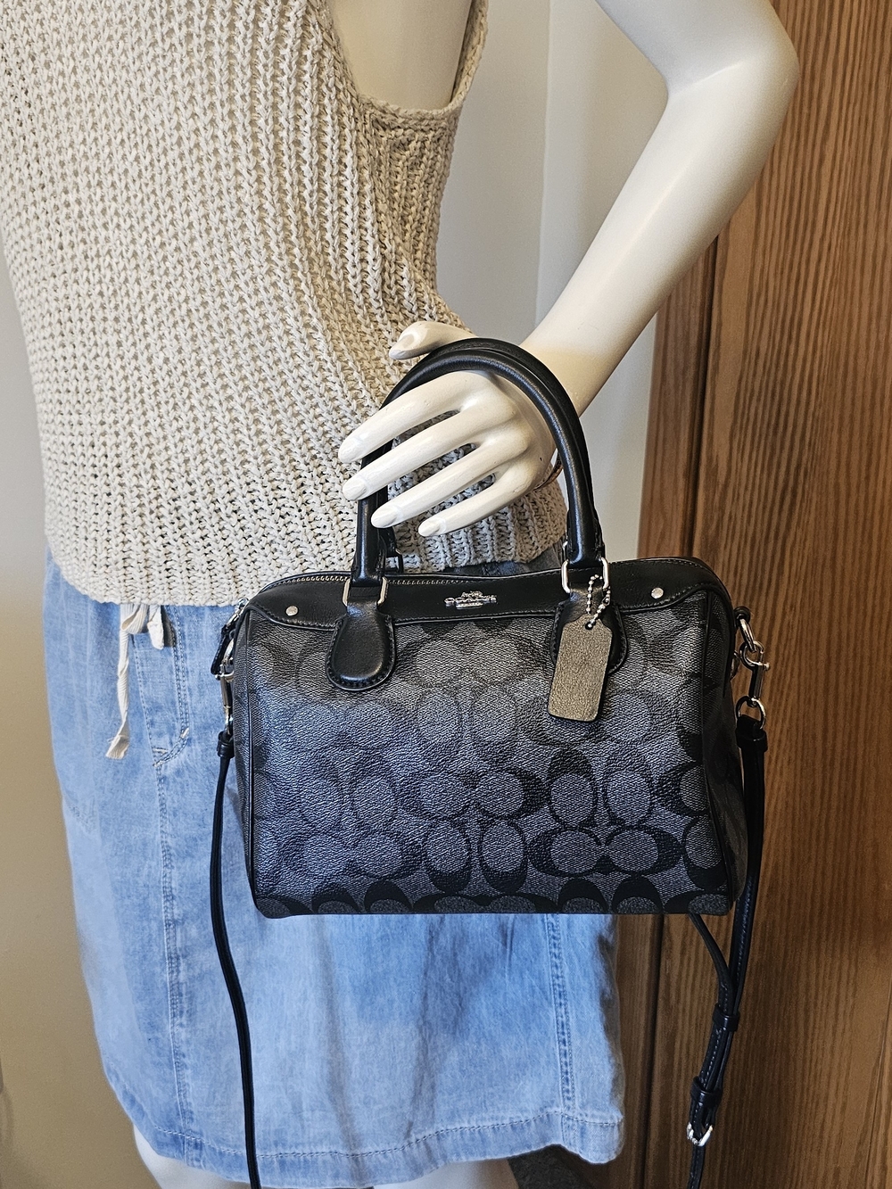 Coach Signature Mini Bennett Satchel - Picture 15 of 16